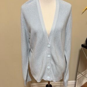 Lululemon Athletica Soft Blue Women’s Cardigan Size 12 pre-owned.